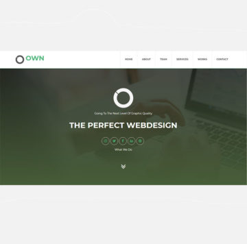  Own – OnePage Template  - Front End developer Abdelrahman Haridy 