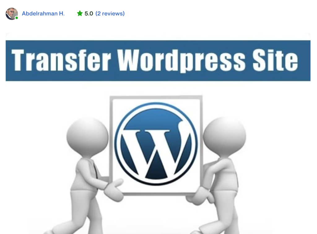 abharworks - You will get WordPress website transferred to new host or domain within 3 hours
