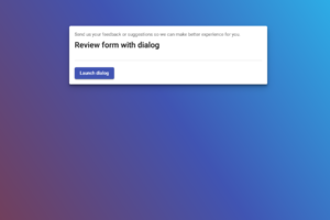 Review form with dialog
